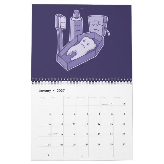 Tooth Funeral Kalender (Jan 2027)