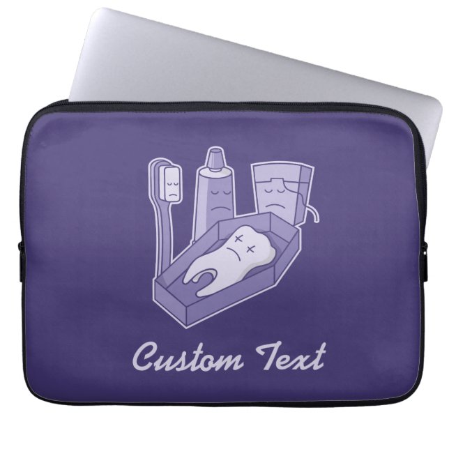 Tooth Funeral-laptophoes Laptop Sleeve (Voorkant)