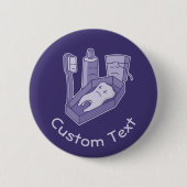 Tooth Funeral Pinback Button (Voorkant)