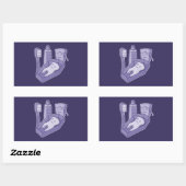 Tooth Funeral Rechthoekige Sticker (Vel)
