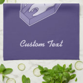 Tooth Funeral Towel Theedoek (Gevouwen)