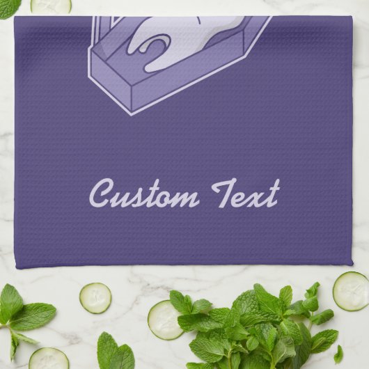 Tooth Funeral Towel Theedoek (Gevouwen)