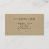 Tooth | Goud en zilver Elegant Dental Visitekaartje (Achterkant)