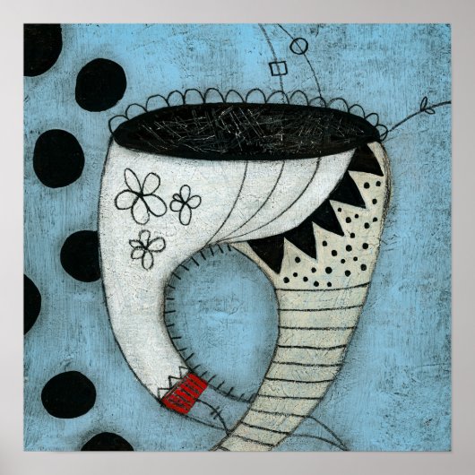 Tooth heeft mooie broek Poster muurkunst (Voorkant)