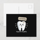 Tooth Hurty Dentist Dentist Briefkaart (Voorkant / Achterkant)