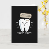 Tooth Hurty Dentist Dentist Kaart (Gele Bloem)