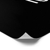 Tooth Hurty Funny Dental Pun Dark BG Poster (Hoek)