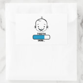 tooth loaded first lost baby child funny rechthoekige sticker (Tas)