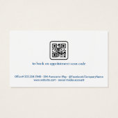 Tooth Logo | tandheelkundig beroep | Qr-code Visitekaartje (Achterkant)