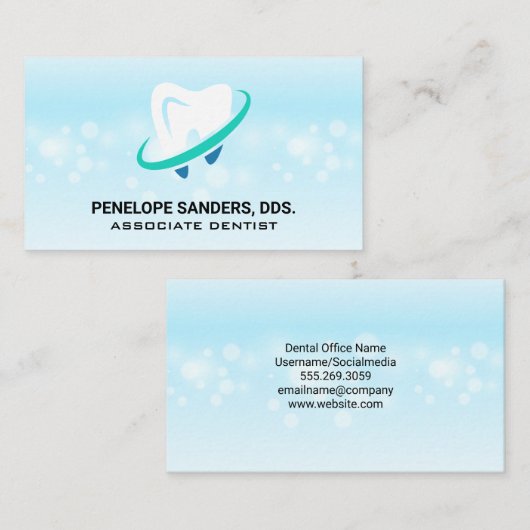 Tooth Logo | tandheelkundig beroep Visitekaartje (Voorkant / Achterkant)