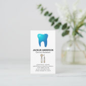 Tooth Logo | tandheelkundig gereedschap Visitekaartje (Staand voorkant)
