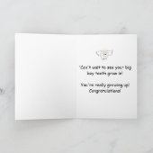 Tooth Lost Boy Congratulations Paper Card Kaart (Binnen)