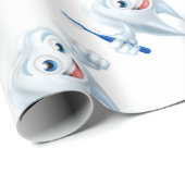 Tooth Mascot Character Cadeaupapier (Rol Hoek)