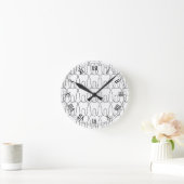 Tooth O'Clock Classic Roman Numerals Ronde Klok (Huis)