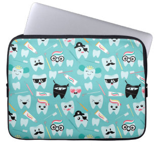 Tooth Pattern Laptop Sleeve