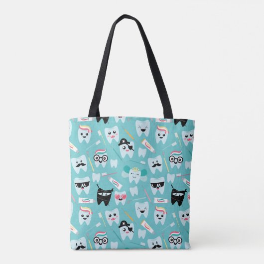 Tooth Pattern Tote Bag (Achterkant)