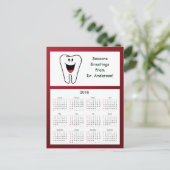 Tooth Prettige feestdagen van de agenda van Dentis (Staand voorkant)