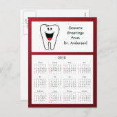 Tooth Prettige feestdagen van de agenda van Dentis (Voorkant / Achterkant)