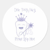 Tooth Ronde Sticker (Voorkant)