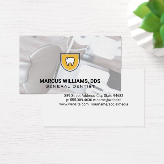 Tooth Shield | Dentist Kantoor Visitekaartje (Bureau)