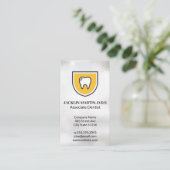 Tooth Shield | Dentist Logo Visitekaartje (Staand voorkant)