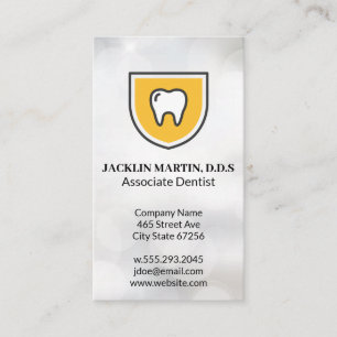 Tooth Shield   Dentist Logo Visitekaartje