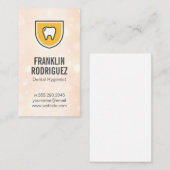 Tooth Shield Logo | ACHTERGROND Visitekaartje (Voorkant / Achterkant)