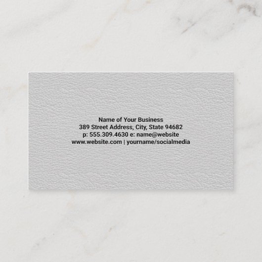 Tooth Shield-logo | Leerstructuur Visitekaartje (Achterkant)