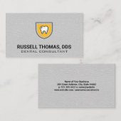 Tooth Shield-logo | Leerstructuur Visitekaartje (Voorkant / Achterkant)