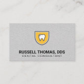 Tooth Shield-logo | Leerstructuur Visitekaartje (Voorkant)