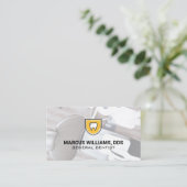 Tooth Shield-pictogram | Dentist Kantoor Visitekaartje (Staand voorkant)