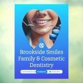 Tooth Smile Huge van Dentist Clinic Patient Raamsticker (Vel 3)