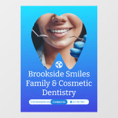 Tooth Smile Huge van Dentist Clinic Patient Raamsticker (Vel)