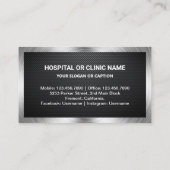 Tooth tandheelkundige tandheelkundige tandheelkund visitekaartje (Achterkant)