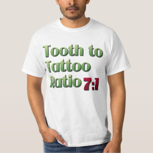Tooth-to-Tattoo verhouding T-shirt