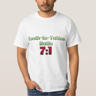 Tooth-to-Tattoo verhouding T-shirt