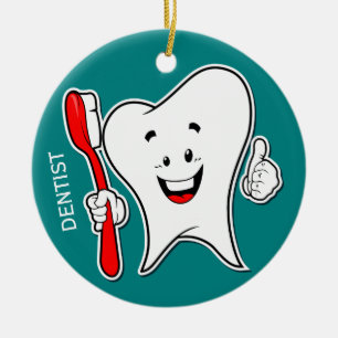 Tooth Toothborsteldesentist keramisch siermiddel Ornament