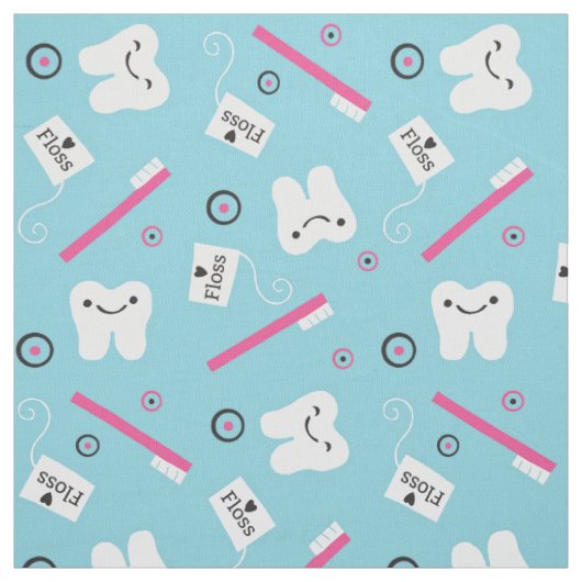 Tooth Toss in Blue Stof (Swatch)