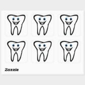 Tooth Vierkante Sticker (Vel)