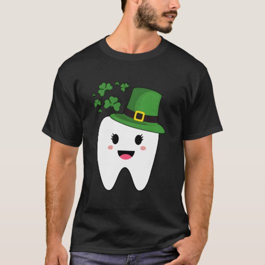 Tooth With Dental Assistant St Patricks Day T-shirt (Voorkant)