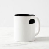 Toothborstel Mustache Tweekleurige Koffiemok (Voorkant rechts)