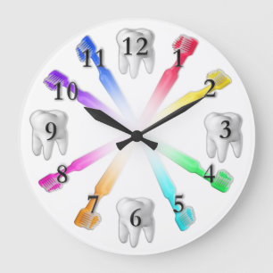 Toothbrush Clock Grote Klok