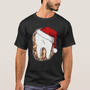 Toothmas Merry-kerstfeest in Santa Hat Dental T-shirt