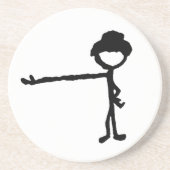 TOOTHPICKguy6in Zandsteen Onderzetter (Voorkant)