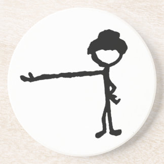 TOOTHPICKguy6in Zandsteen Onderzetter