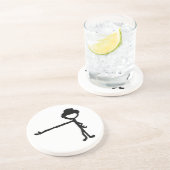 TOOTHPICKguy6in Zandsteen Onderzetter (Zijkant)