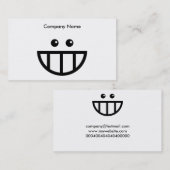 Toothy Face, bedrijfsnaam Visitekaartje (Voorkant / Achterkant)