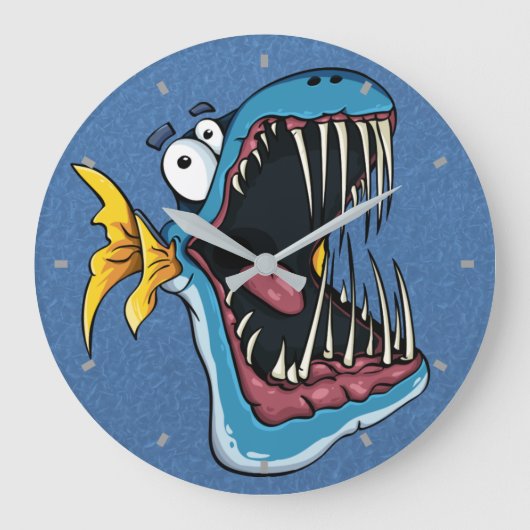 Toothy Fish Wall klok (Voorkant)
