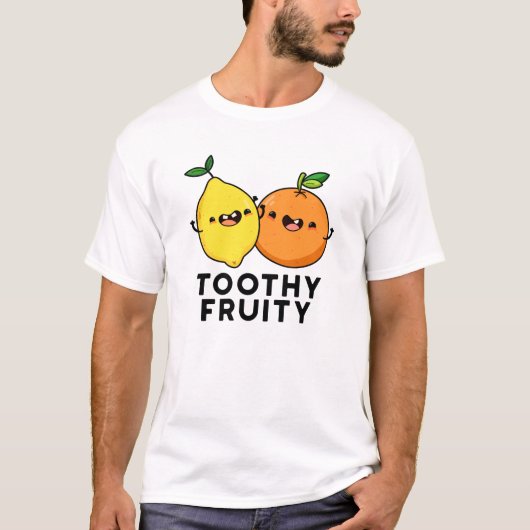 Toothy Fruity Grappig Fruit Pun T-shirt (Voorkant)