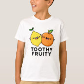 Toothy Fruity Grappig Fruit Pun T-shirt (Voorkant)